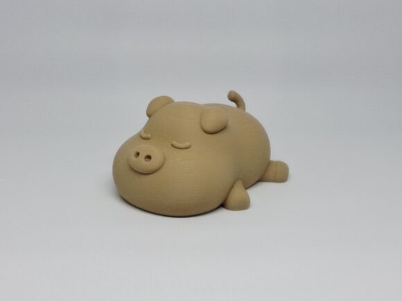 Adorable Sleeping Pig STL: Chubby & Cozy 3D Print