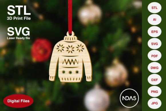 Charming Christmas Decor: Your Sweater Jumper Design Files