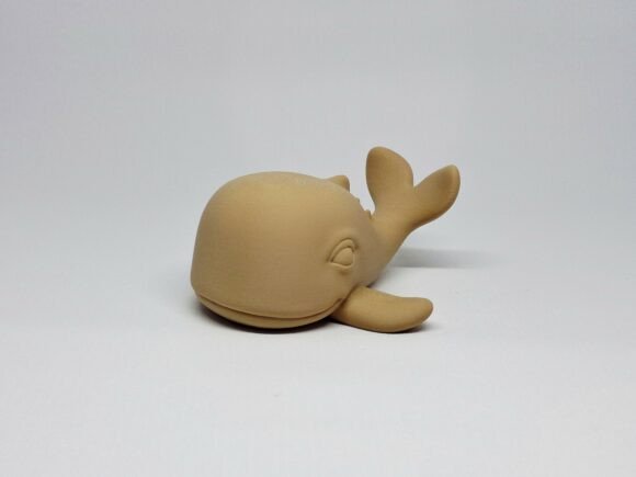 Charming Stylized Whale STL: Chubby & Minimalist 3D Print