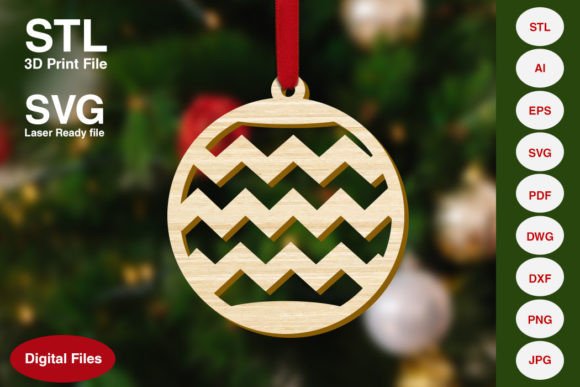 Christmas Bauble Decoration Ornament for Festive Design