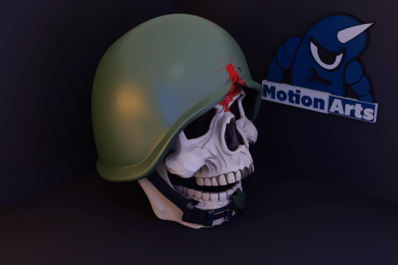 Crânio Soldado: The Soldier Skull 3D Model