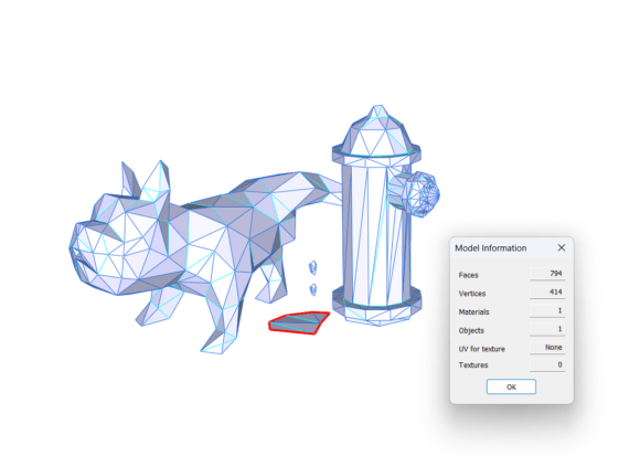 French Bulldog Peeing 3D Model STL OBJ