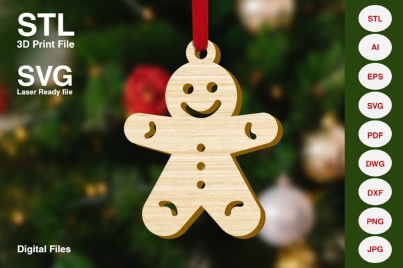 Gingerbread Man Christmas Decoration: Festive Design Files