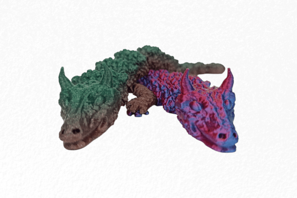 Mineral Flexi Dragon 3D Model for Easy 3D Printing