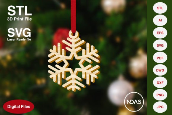 Snowflake Christmas Tree Ornament 6a: Elegant Holiday Crafts