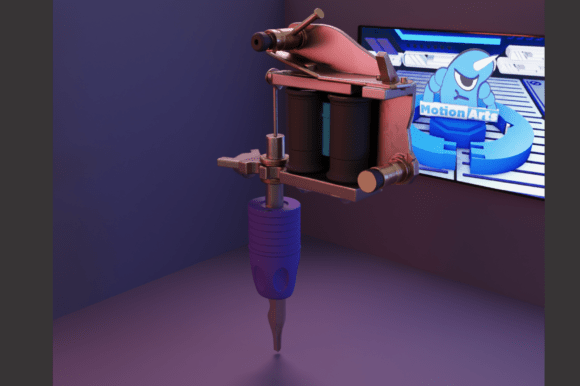 Tattoo Machine: 3D Model for Artists & Enthusiasts
